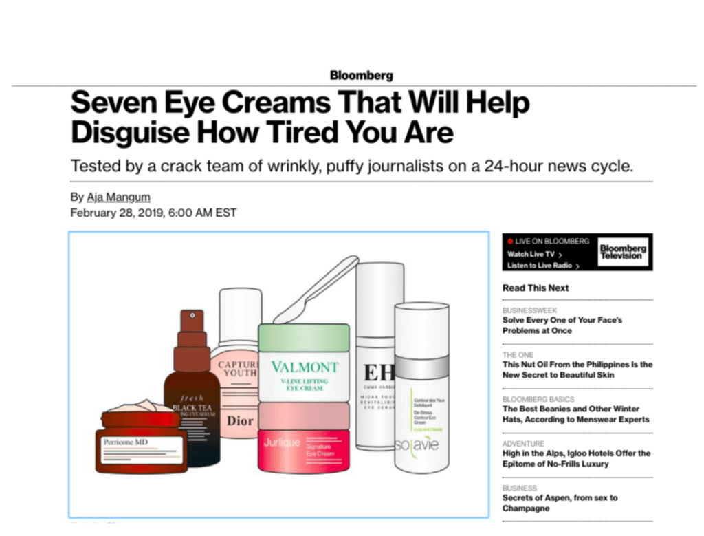 AS SEEN IN: BLOOMBERG - Takamichi Beauty Room