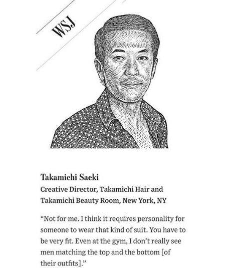 WALL STREET JOURNAL takamichi hair style