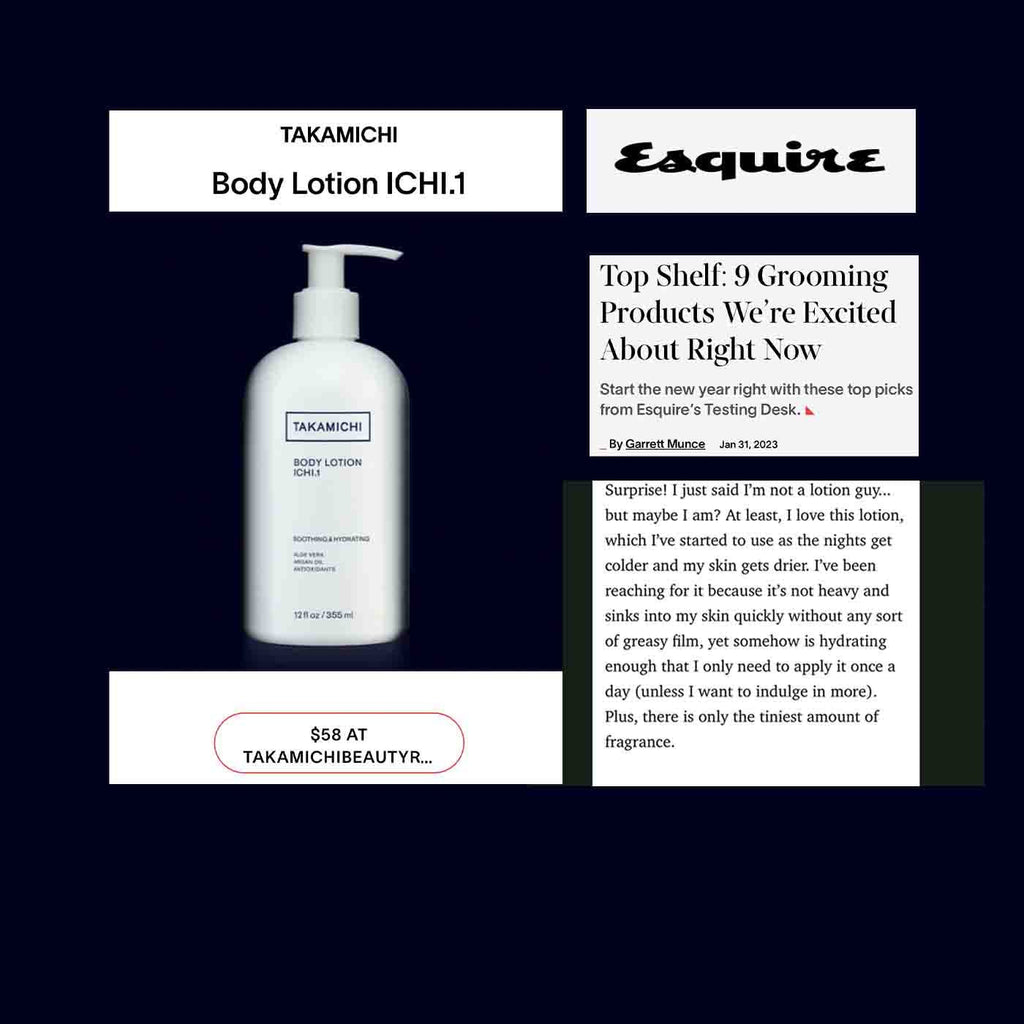 AS SEEN IN ESQUIRE - Takamichi Beauty Room
