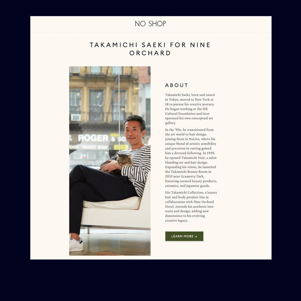 See Takamichi in NO SHOP - Takamichi Beauty Room