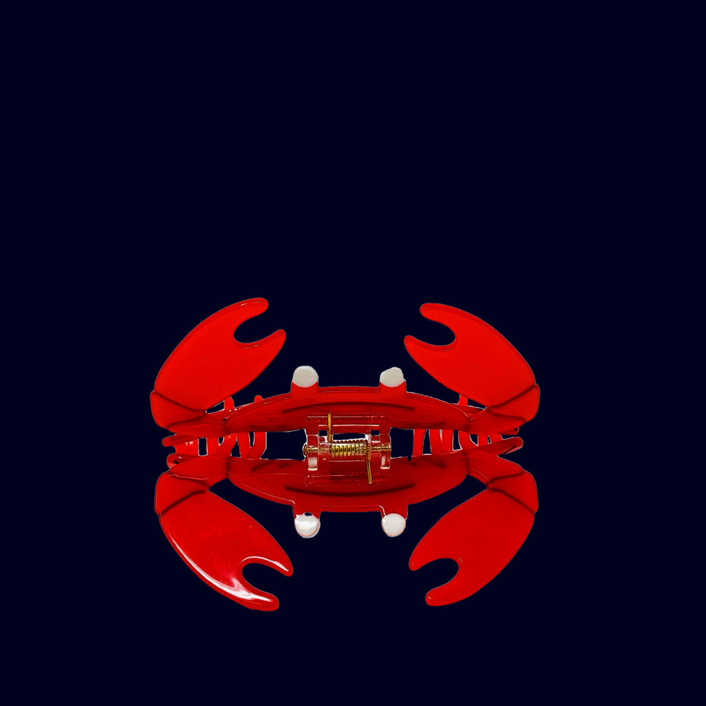 hair claw crab red