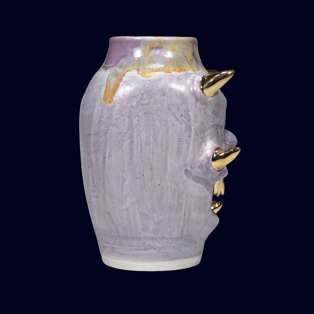 dogabi ceramic vase gold teeth