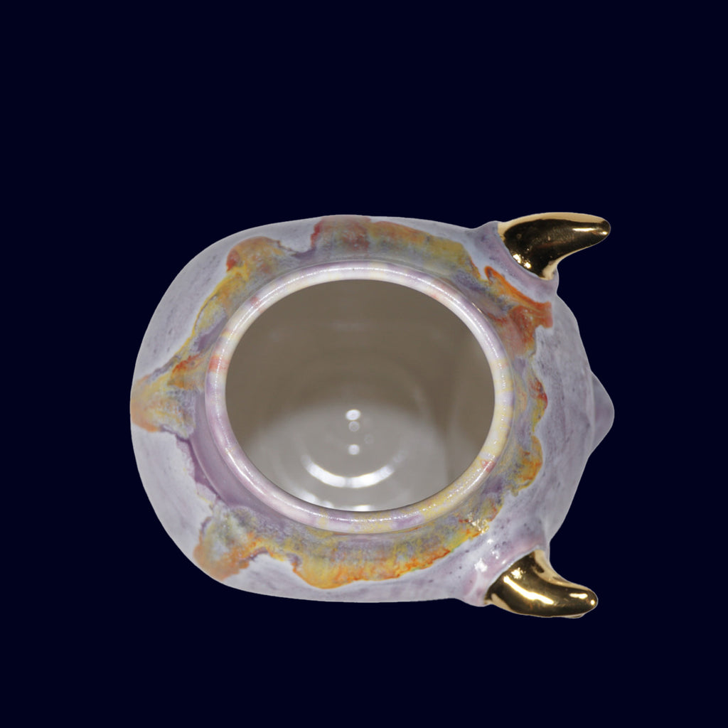 dogabi ceramic vase gold teeth