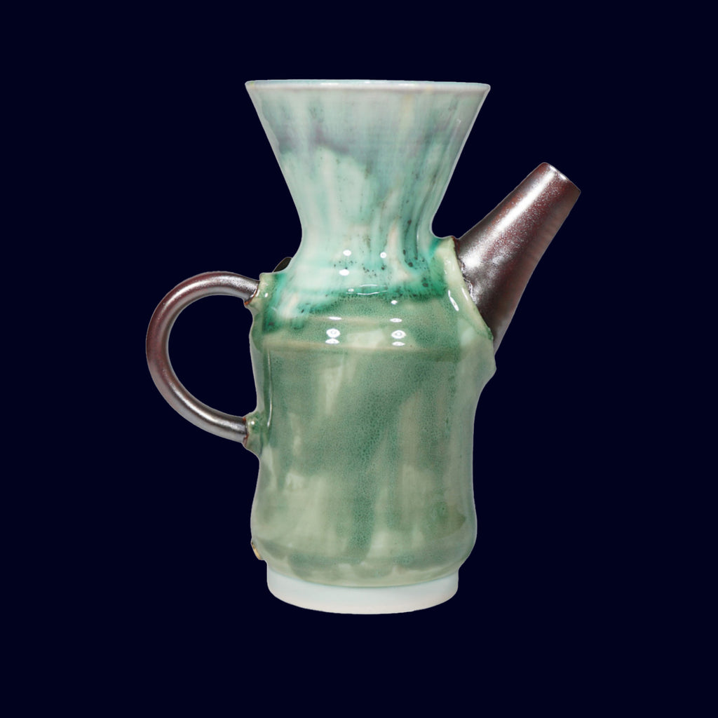 dogabi ceramic coffee hand dripper gold teeth
