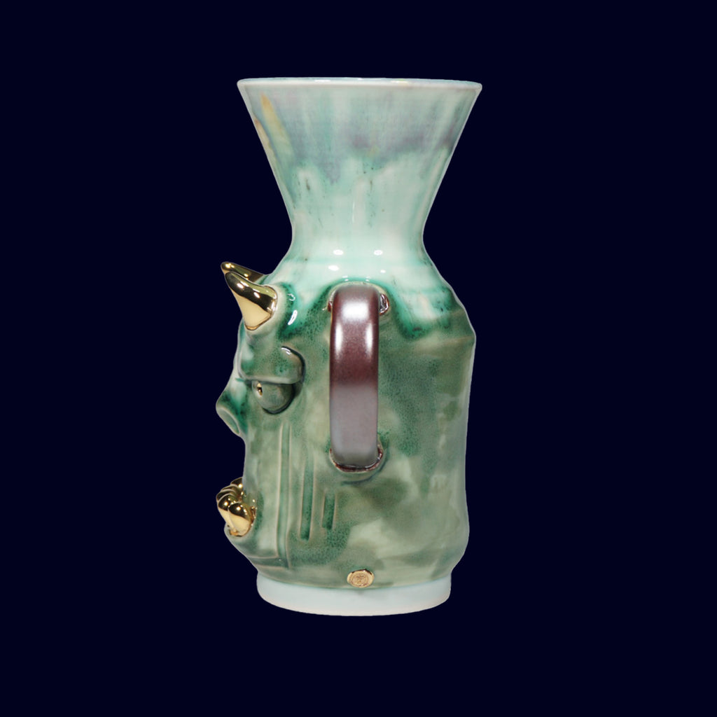 dogabi ceramic coffee hand dripper gold teeth