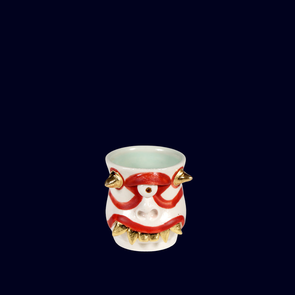 DOGABI CERAMIC SHOT CUP GOLD TEETH