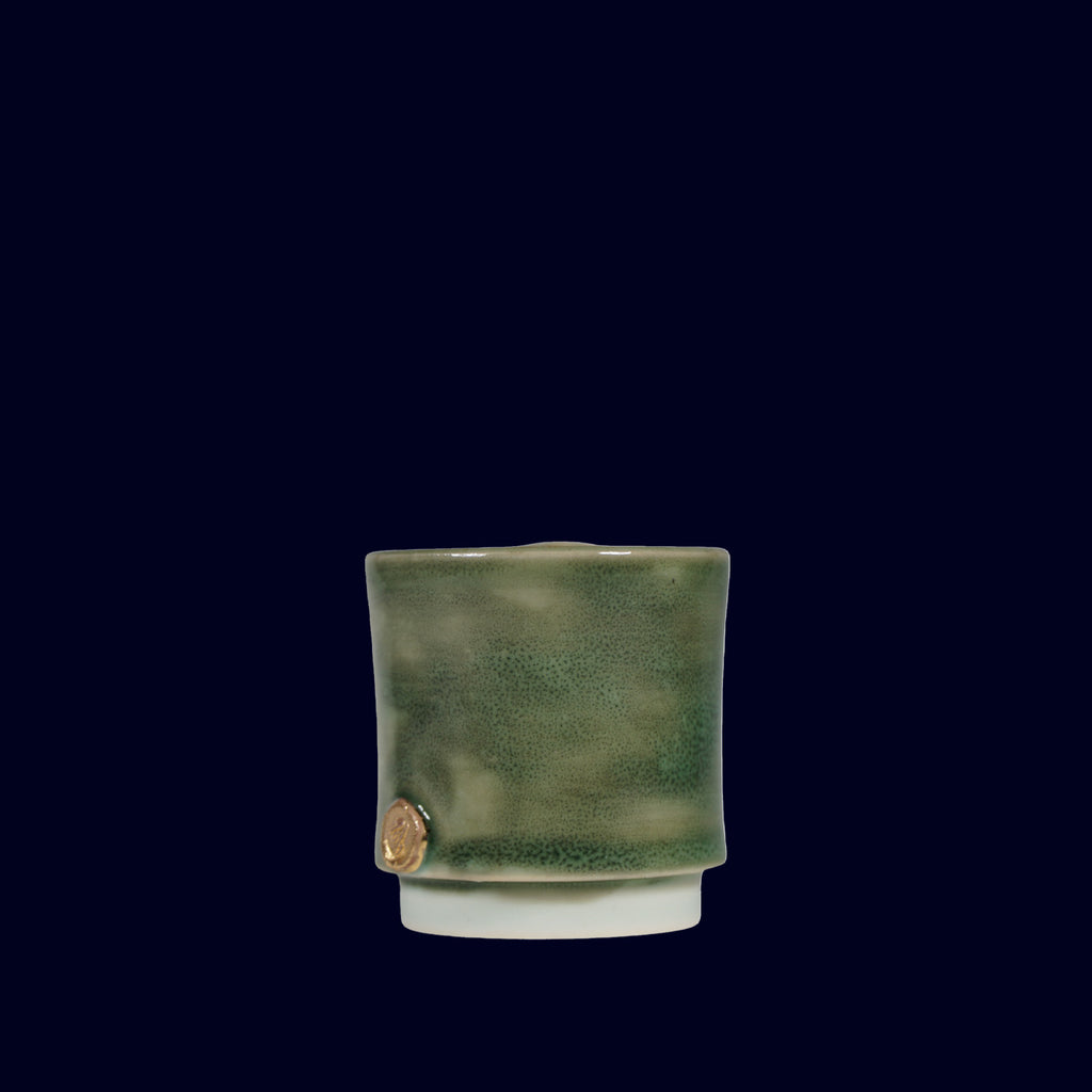 ceramich espresso cup gold teeth dogabi