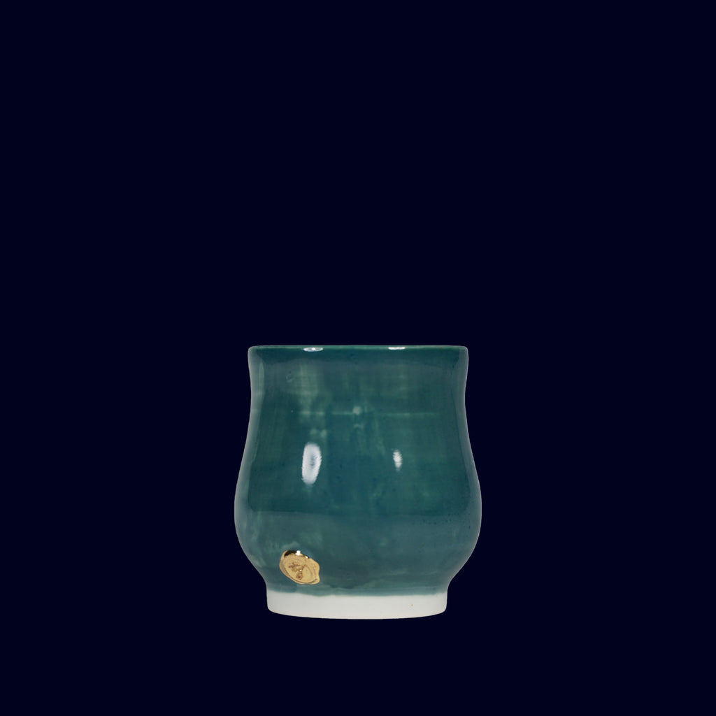 DOGABi ceramic espresso cup gold teeth