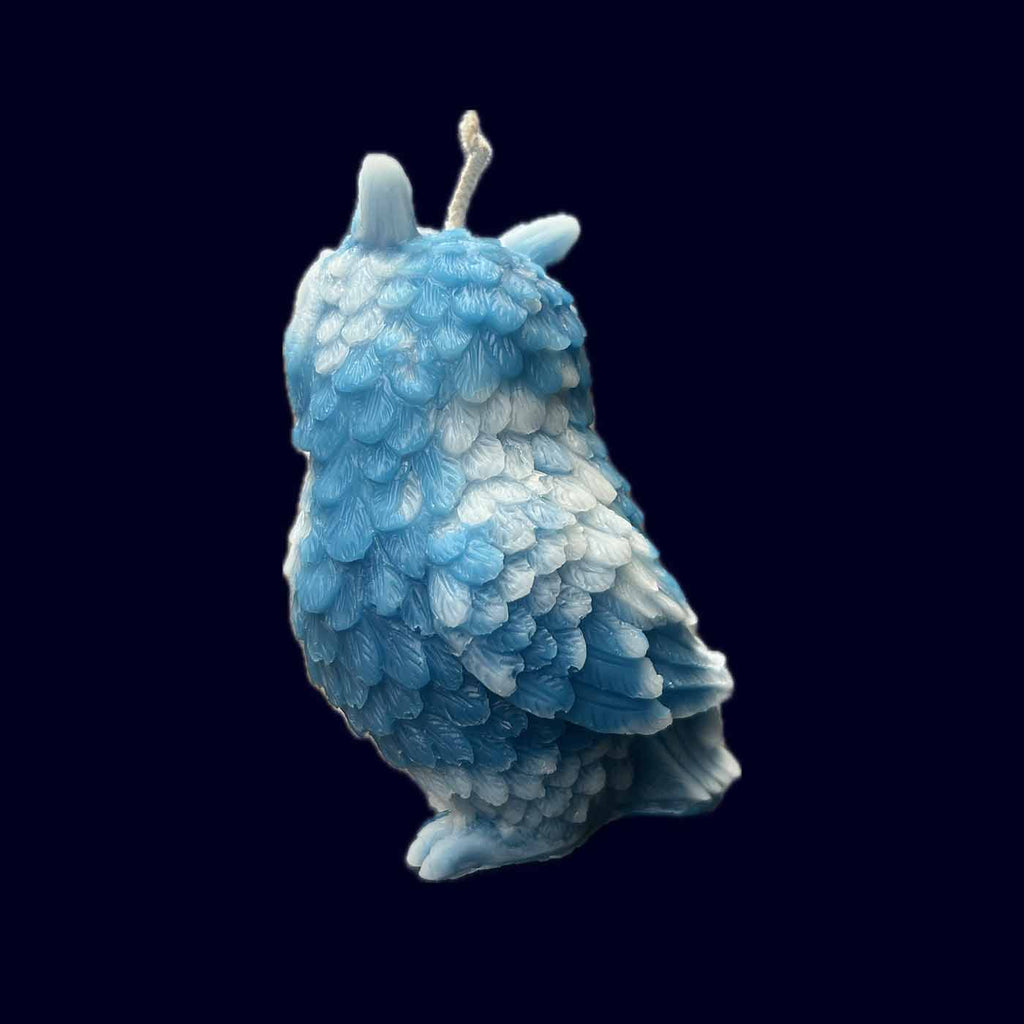 Owl Beeswax Candles Blue - Takamichi Beauty Room