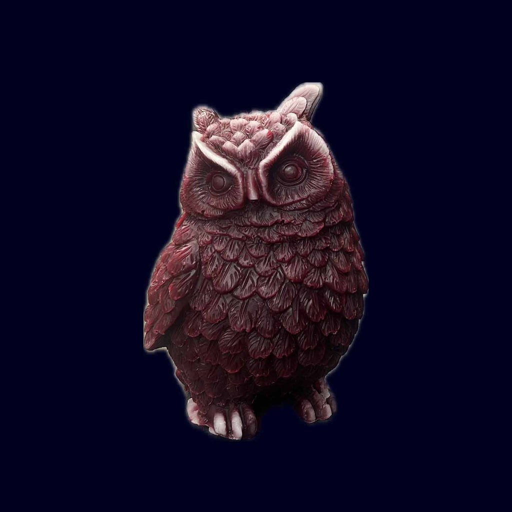Owl Beeswax Candle Plum Shadow Edition - Takamichi Beauty Room