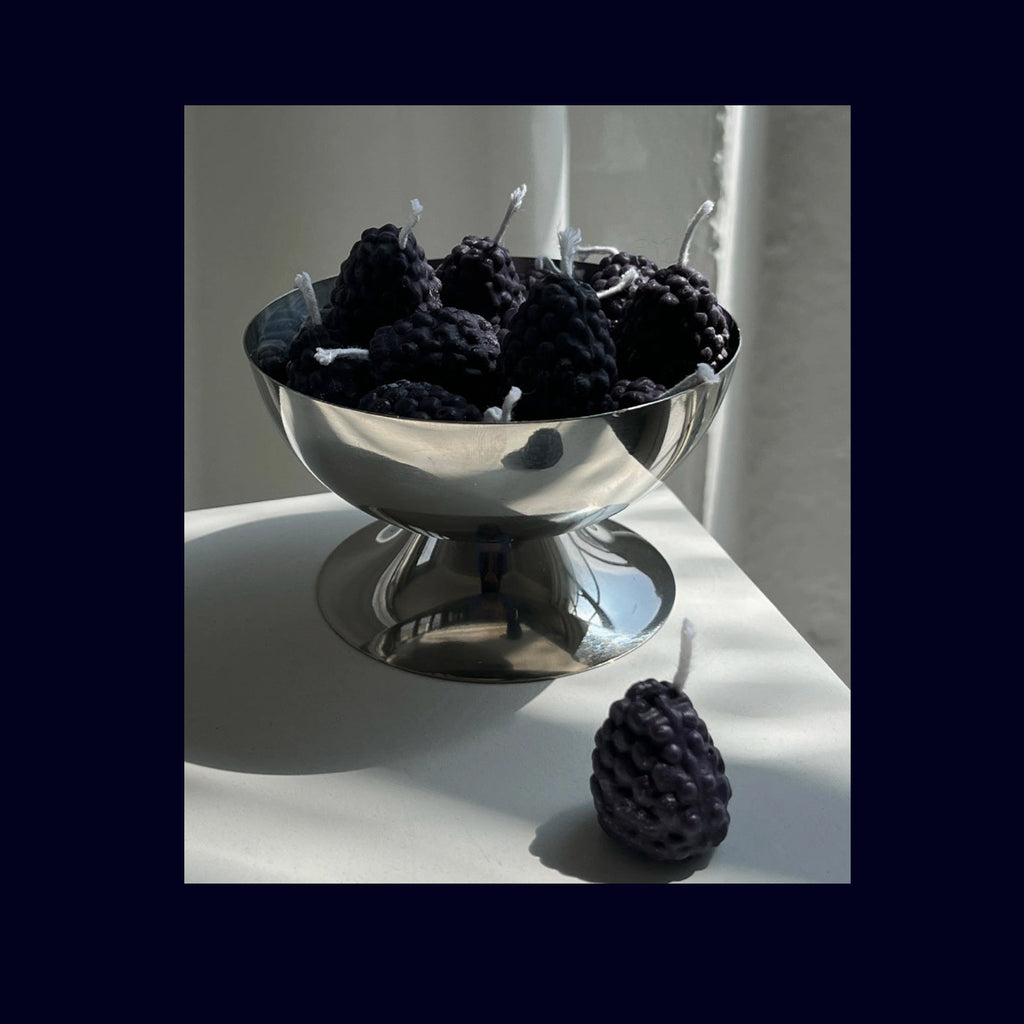 blackberry shaped candles