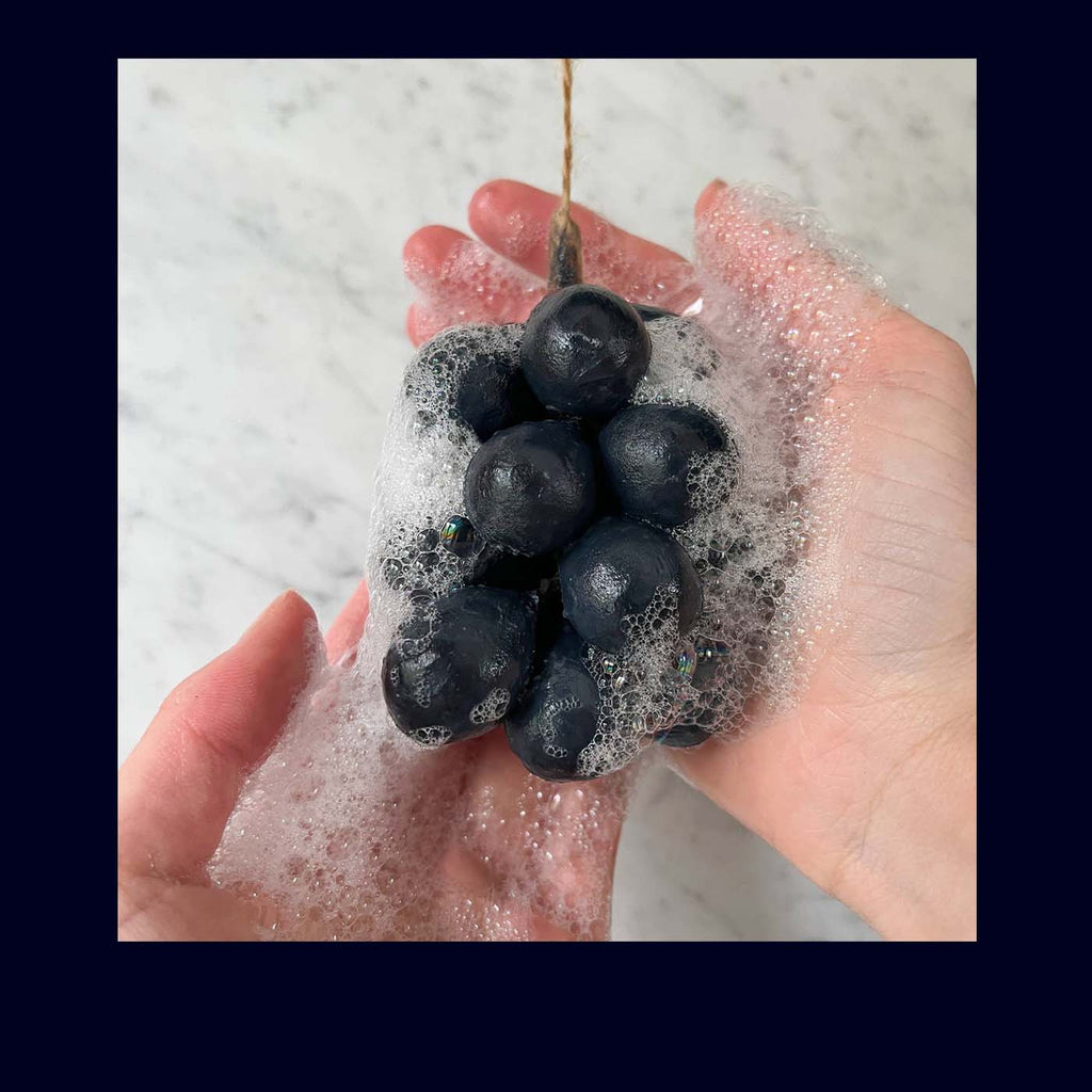 grapes shape hand soap 