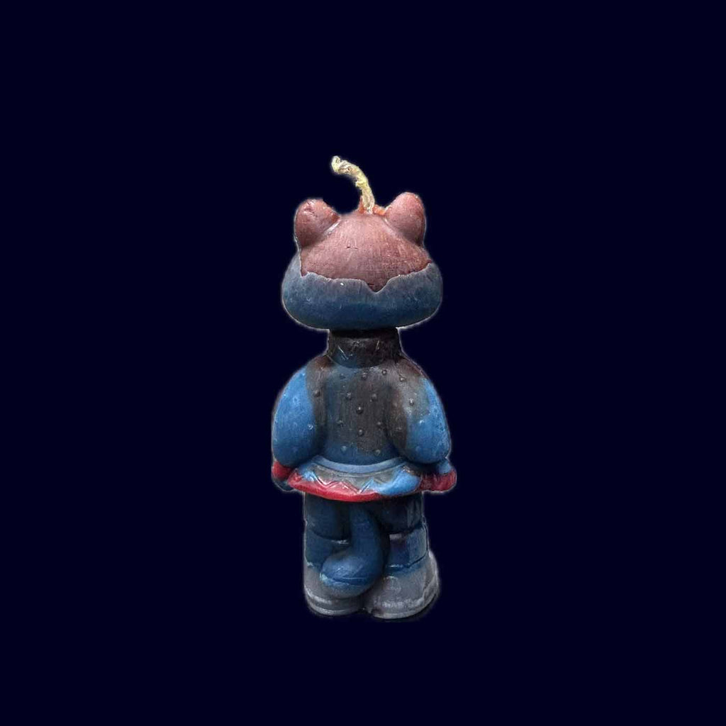 Cat in Boots Beeswax Candle Blue - Takamichi Beauty Room