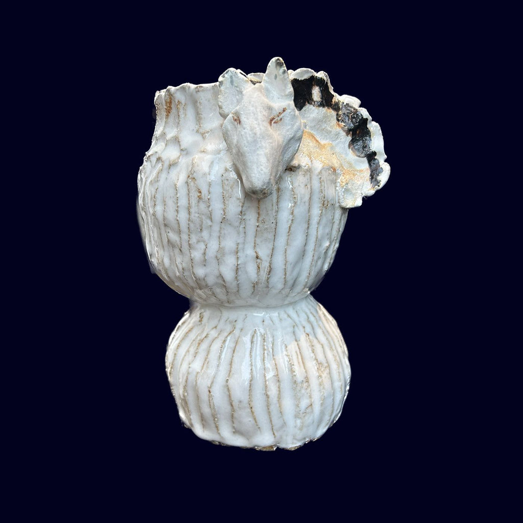 catto design handmade ceramic small cow vase