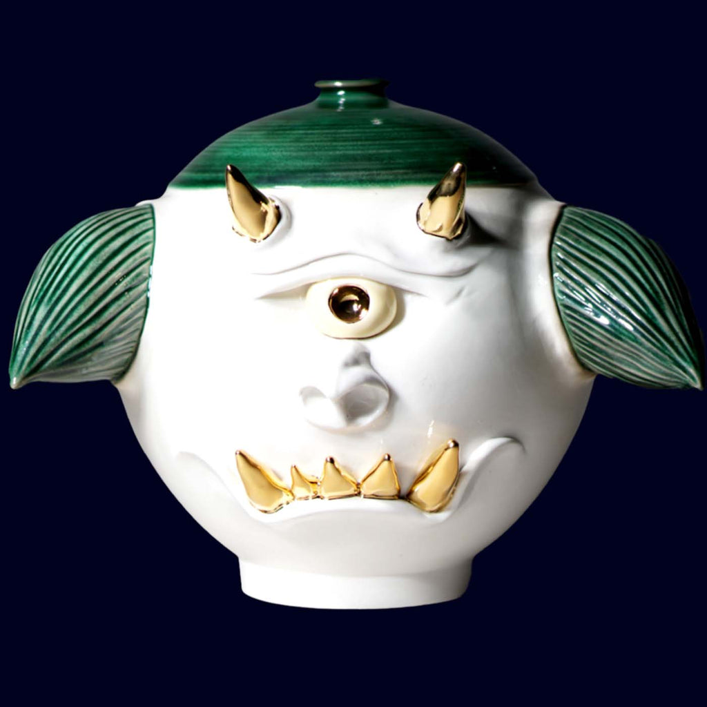 dogabi ceramic jar gold teeth