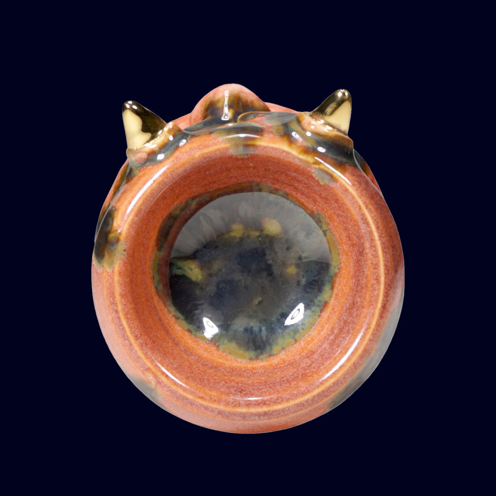 dogabi ceramic incense burner gold teeth