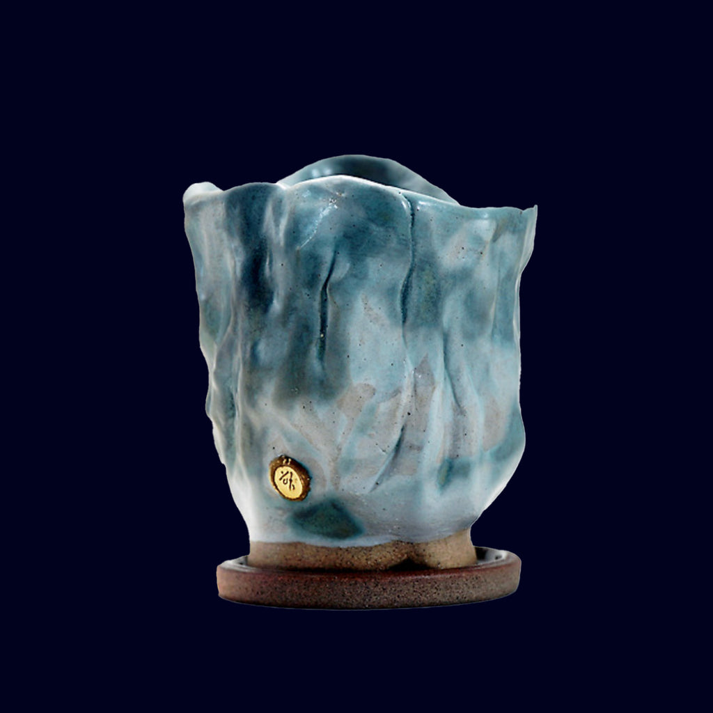 dogabi ceramic plant pot gold teeth