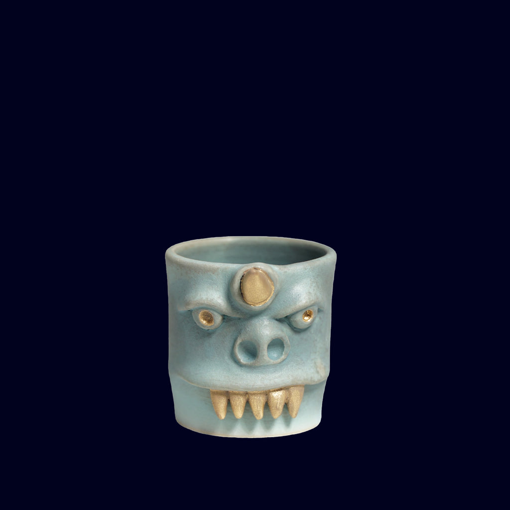 DOGABI CERAMIC SHOT CUP MONSTER GOLD TEETH