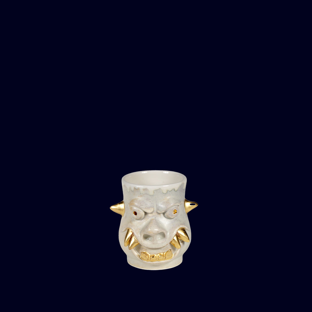 dgabi shot cup grey with gold teeth