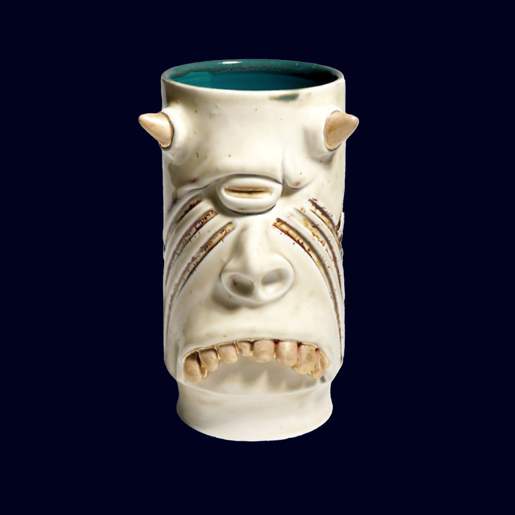 dogabi ceramic monster gold teeth oil vase