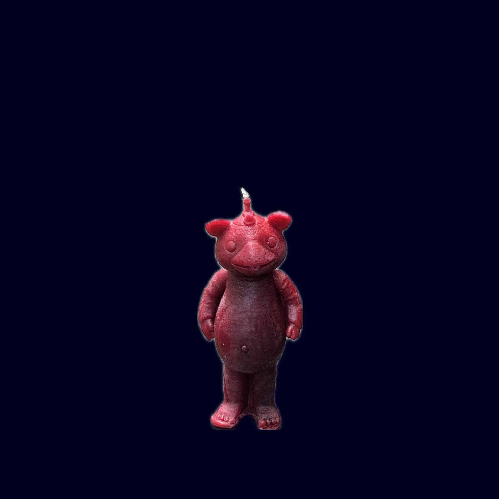 Little Bear Beeswax Candle Burgundy - Takamichi Beauty Room