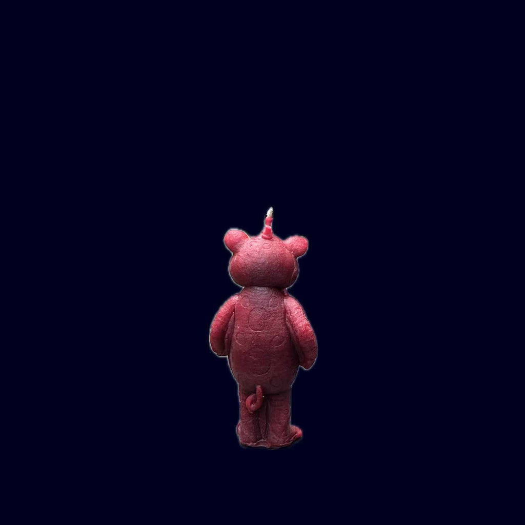 Little Bear Beeswax Candle Burgundy - Takamichi Beauty Room