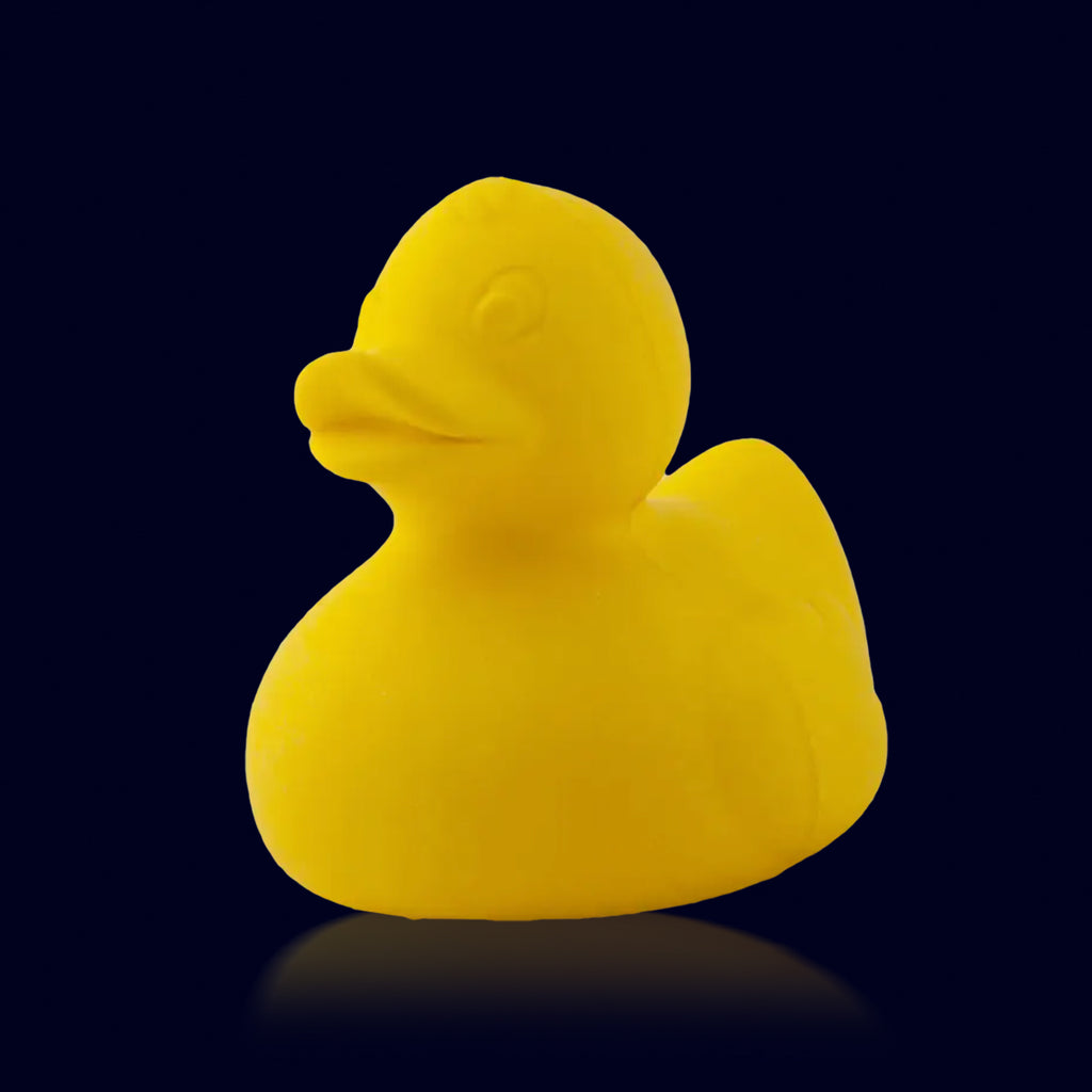 rubber bath toy duck yellow