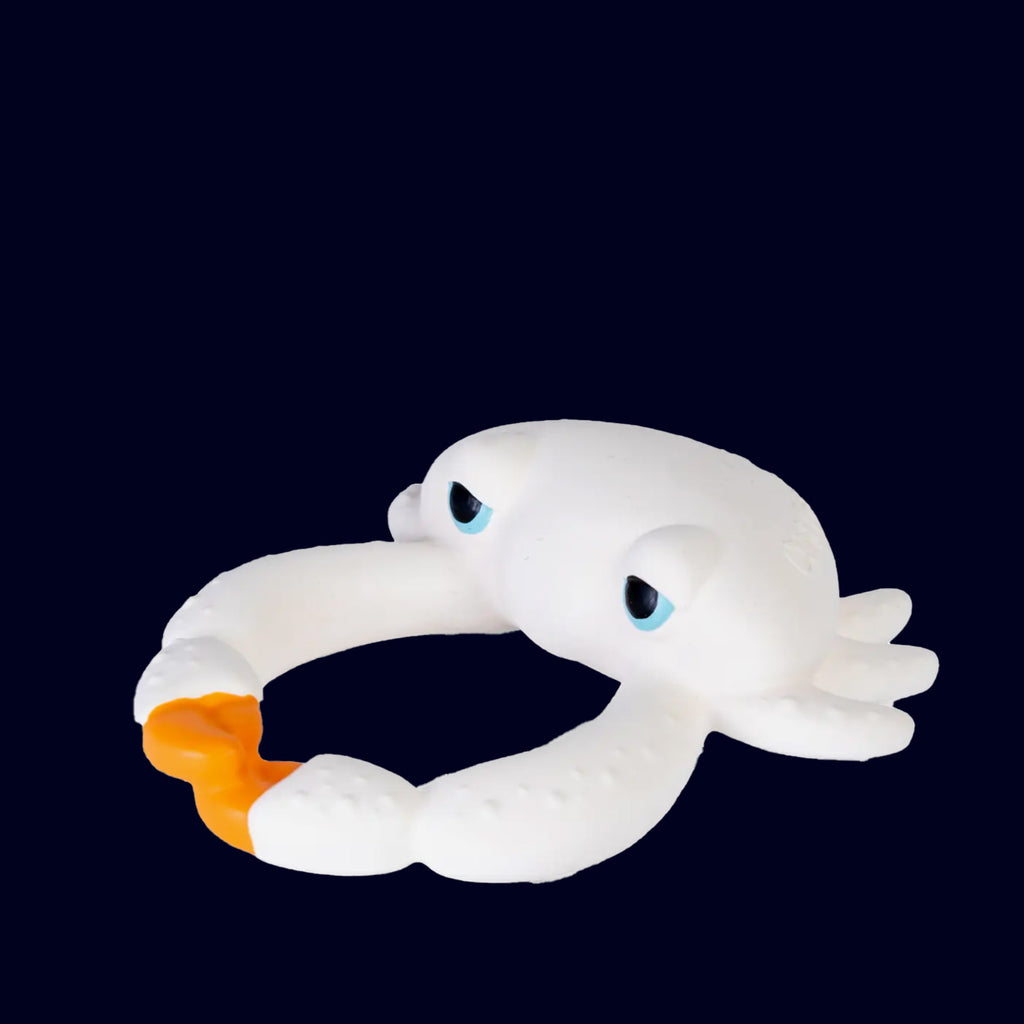 rubber toy for babie crab teether