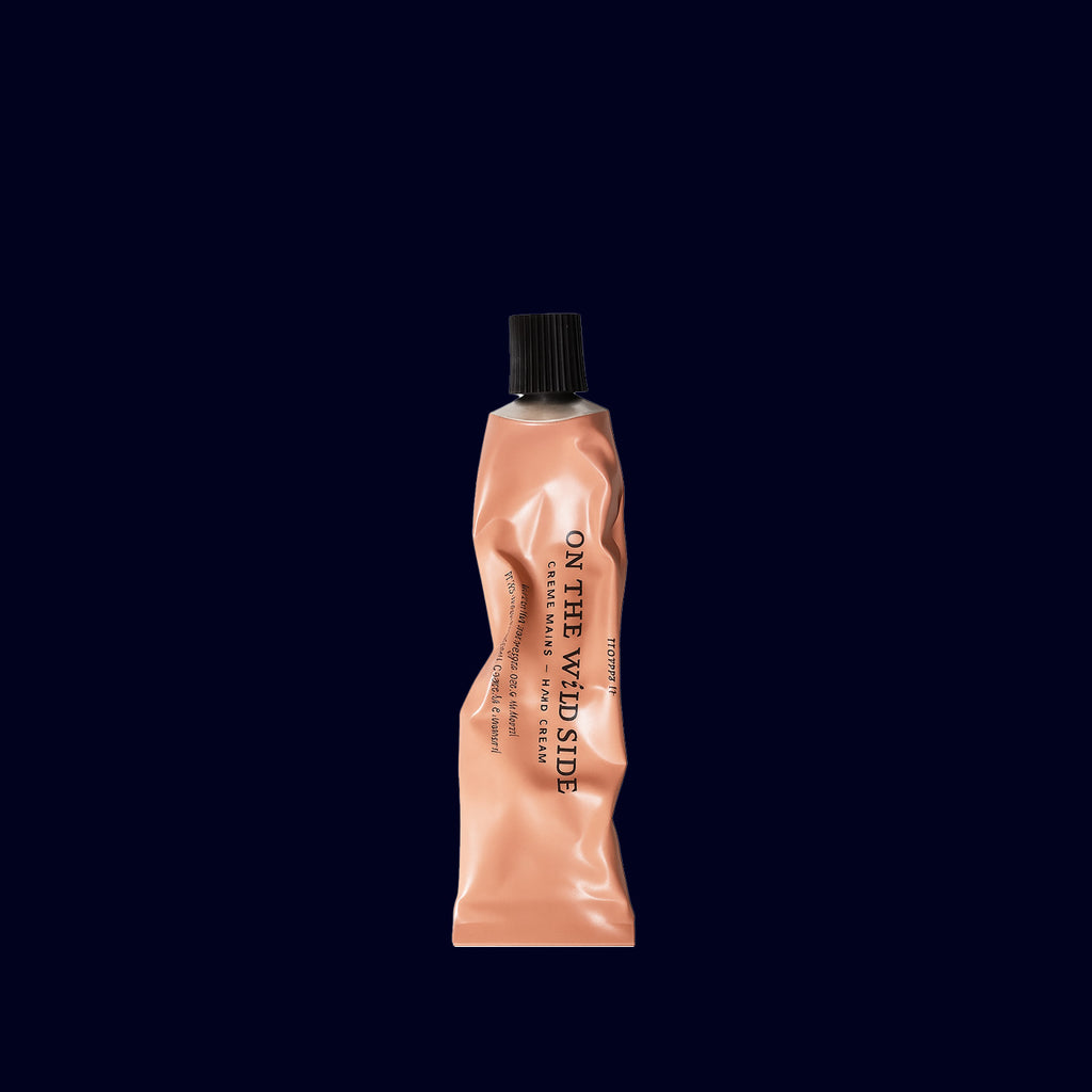 on the wild side organic hand cream in aluminum tube