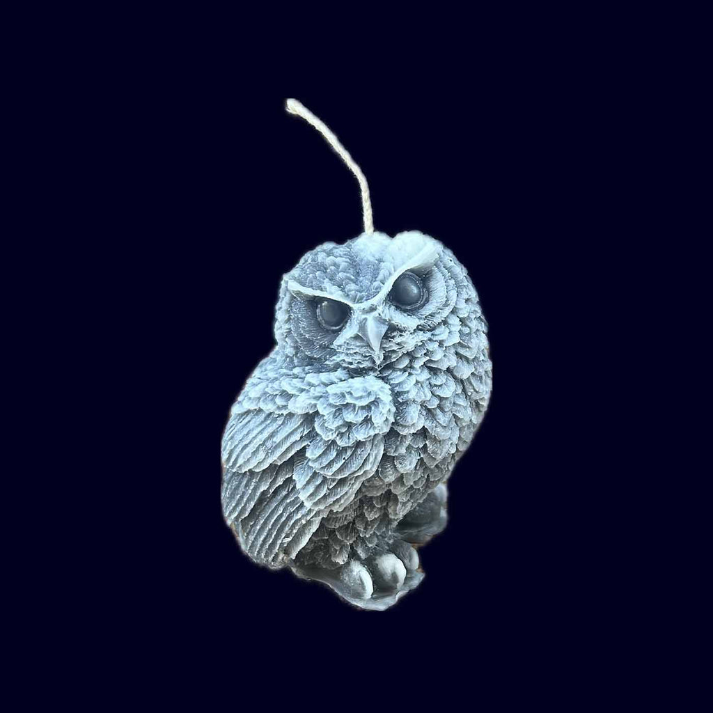 Little Owl Beeswax Candle Grey - Takamichi Beauty Room