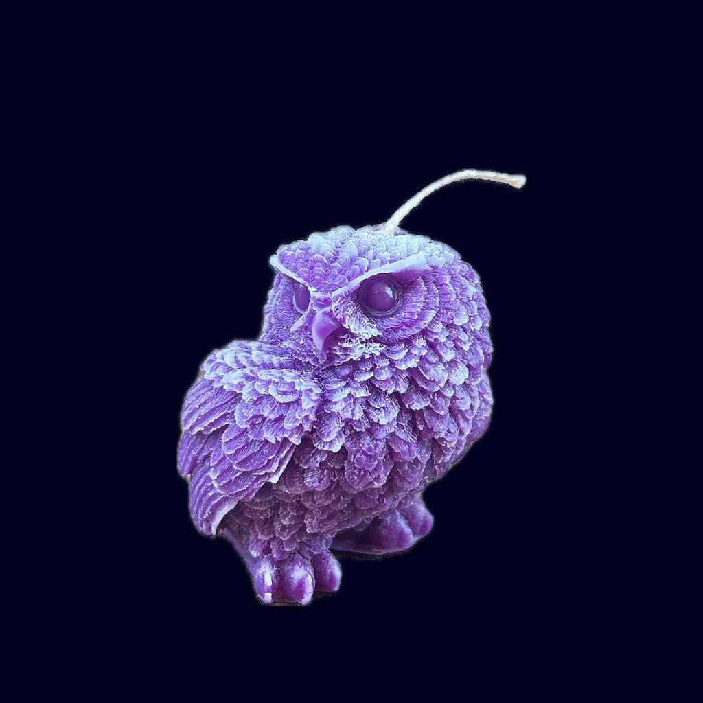 Little Owl Beeswax Candle violet - Takamichi Beauty Room