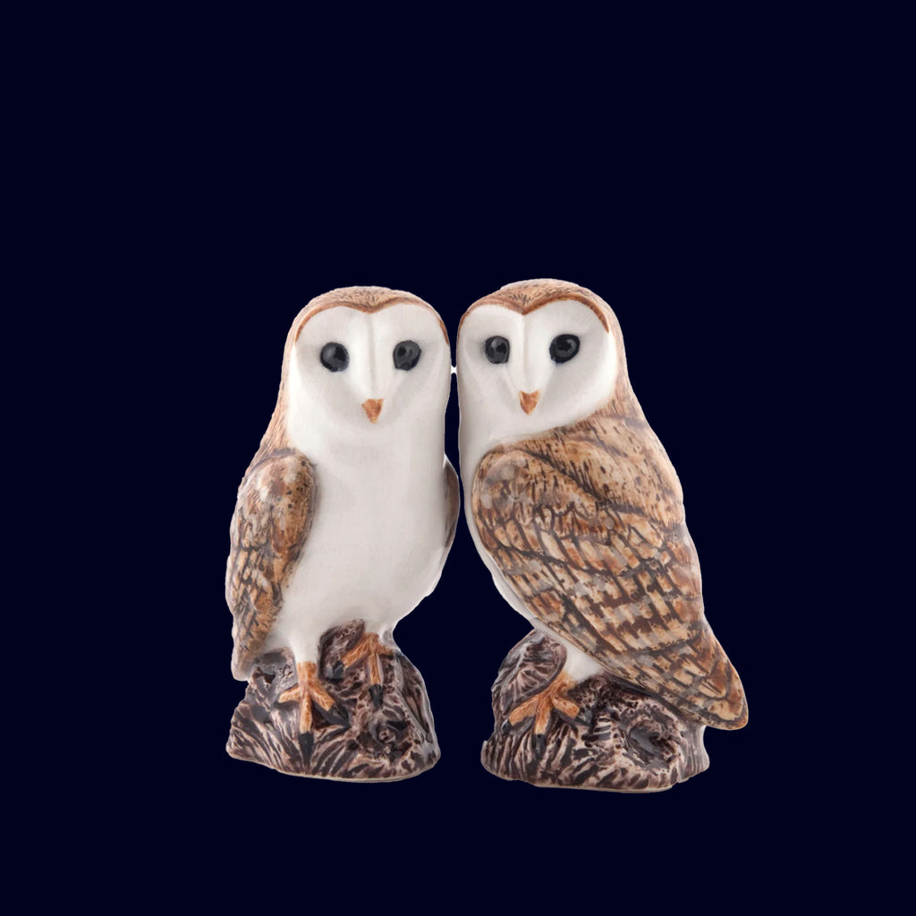 quail ceramics owl salt and pepper shaker