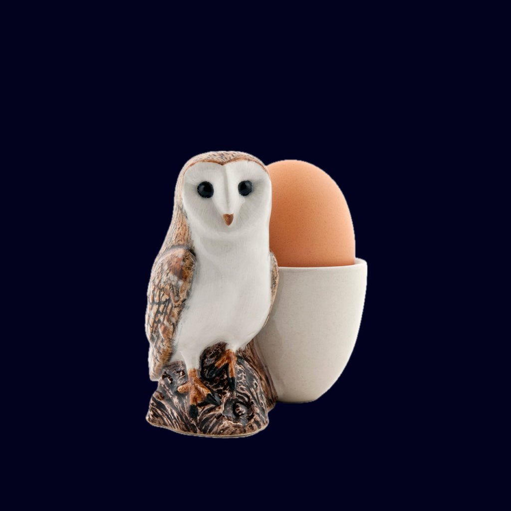 ceramic egg holder owl barn