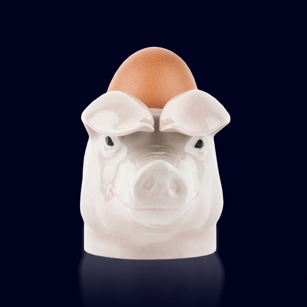 egg cup ceramic pig shape
