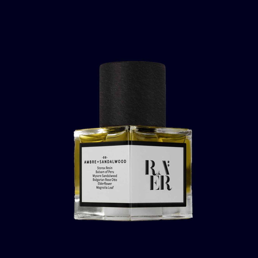raer perfume ambre and sandalwood 