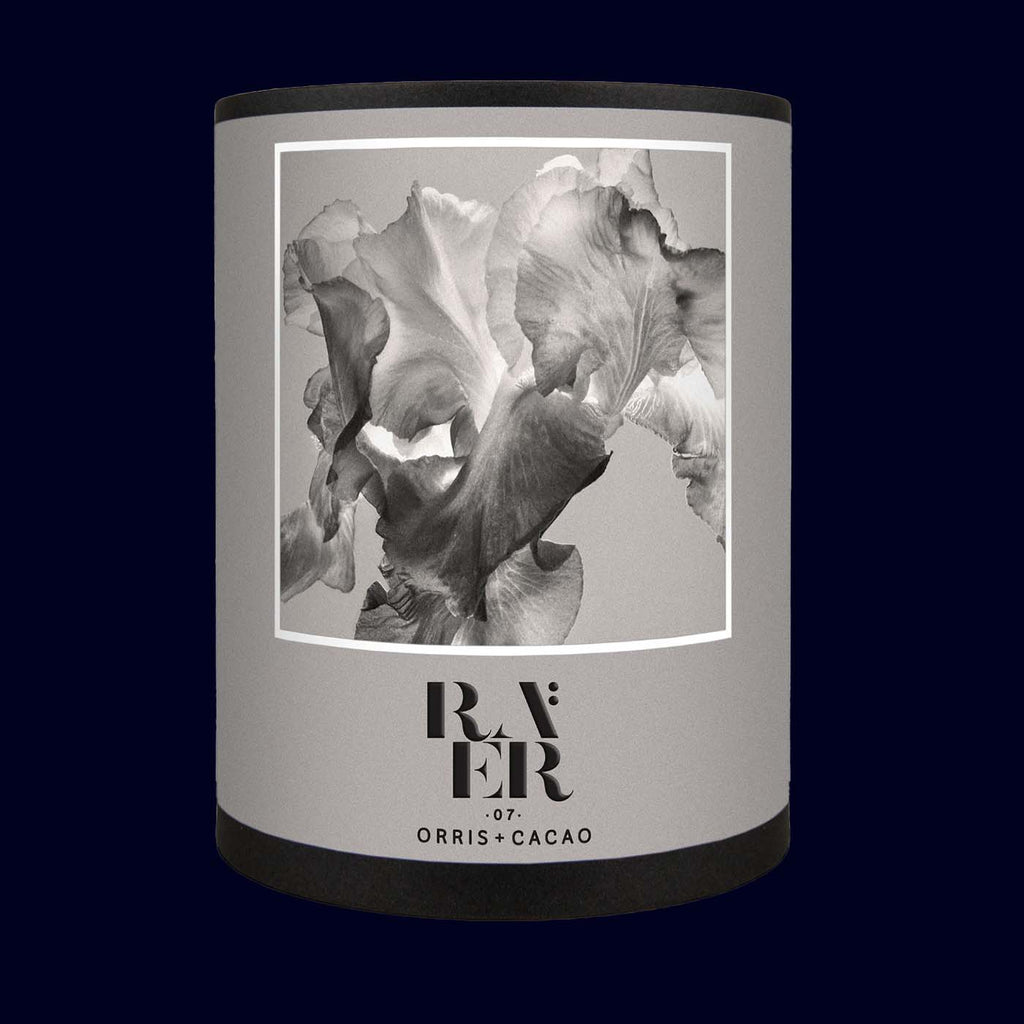 raer bottle of perfume orris and cacao