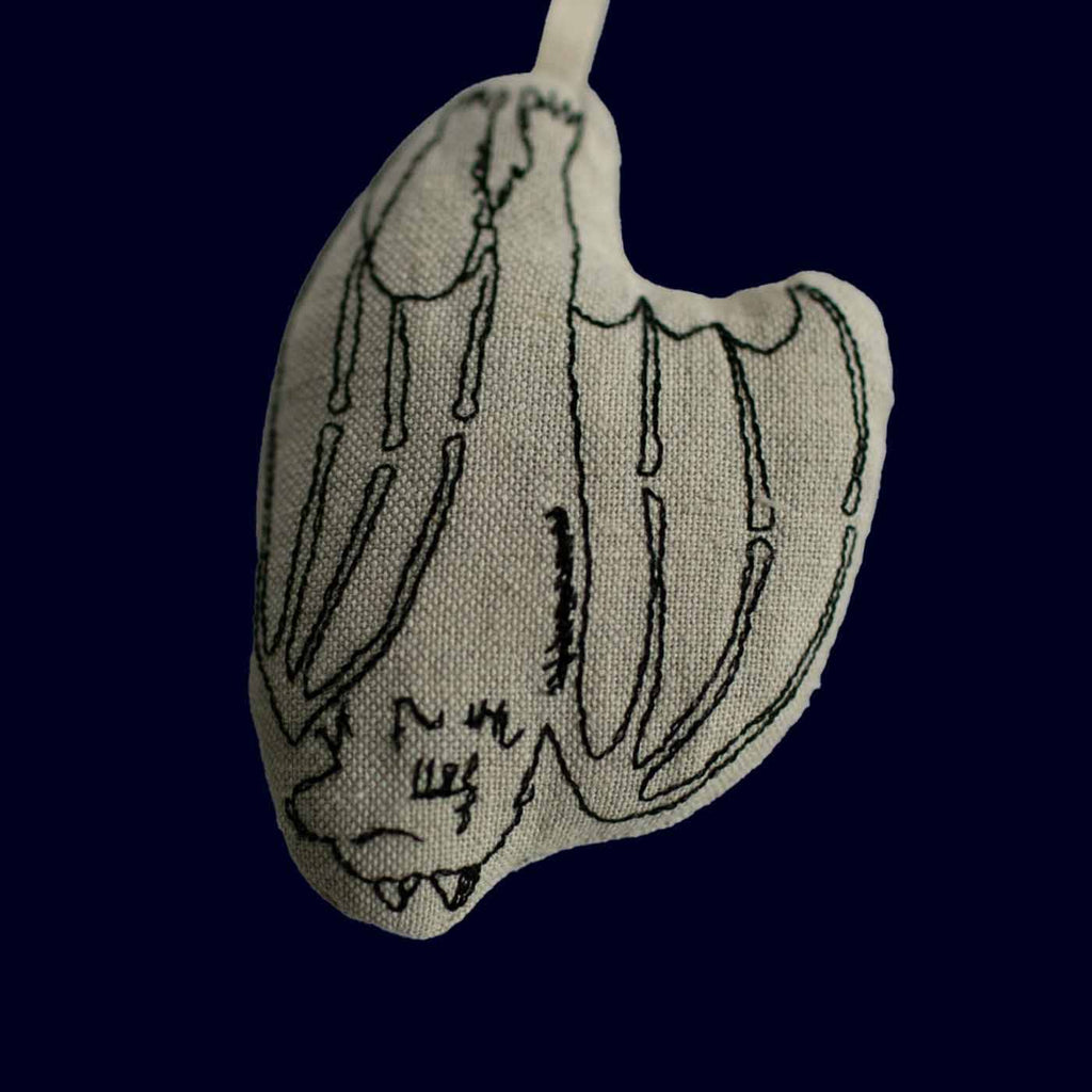 drawer sachet ornament cotton embroidered bat