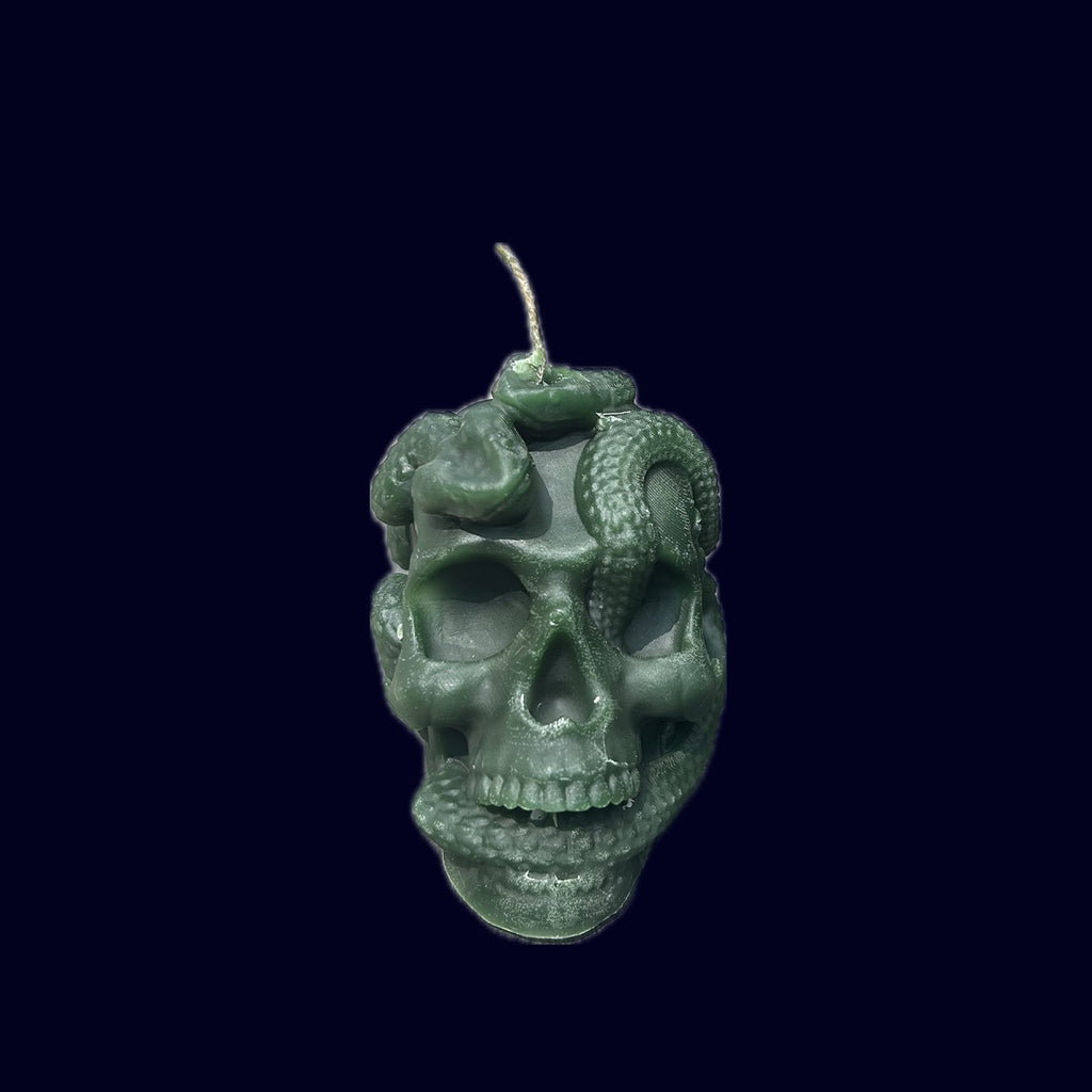 skull candle green