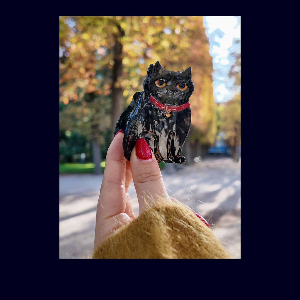 Hand - Painted Kawaii Cat Claw Hair Clip - Takamichi Beauty Room