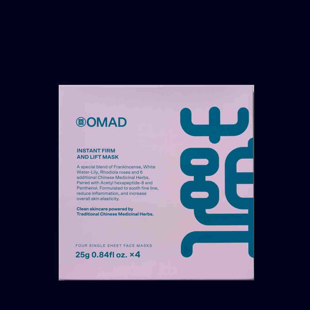 omad box of face sheet masks instant firm and lift