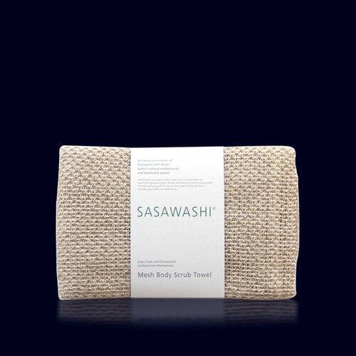 sasawashi scrub towel-exfoliator-japan