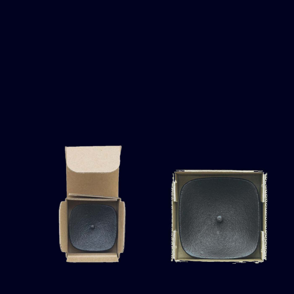 takazawa japanese candle holder in black iron