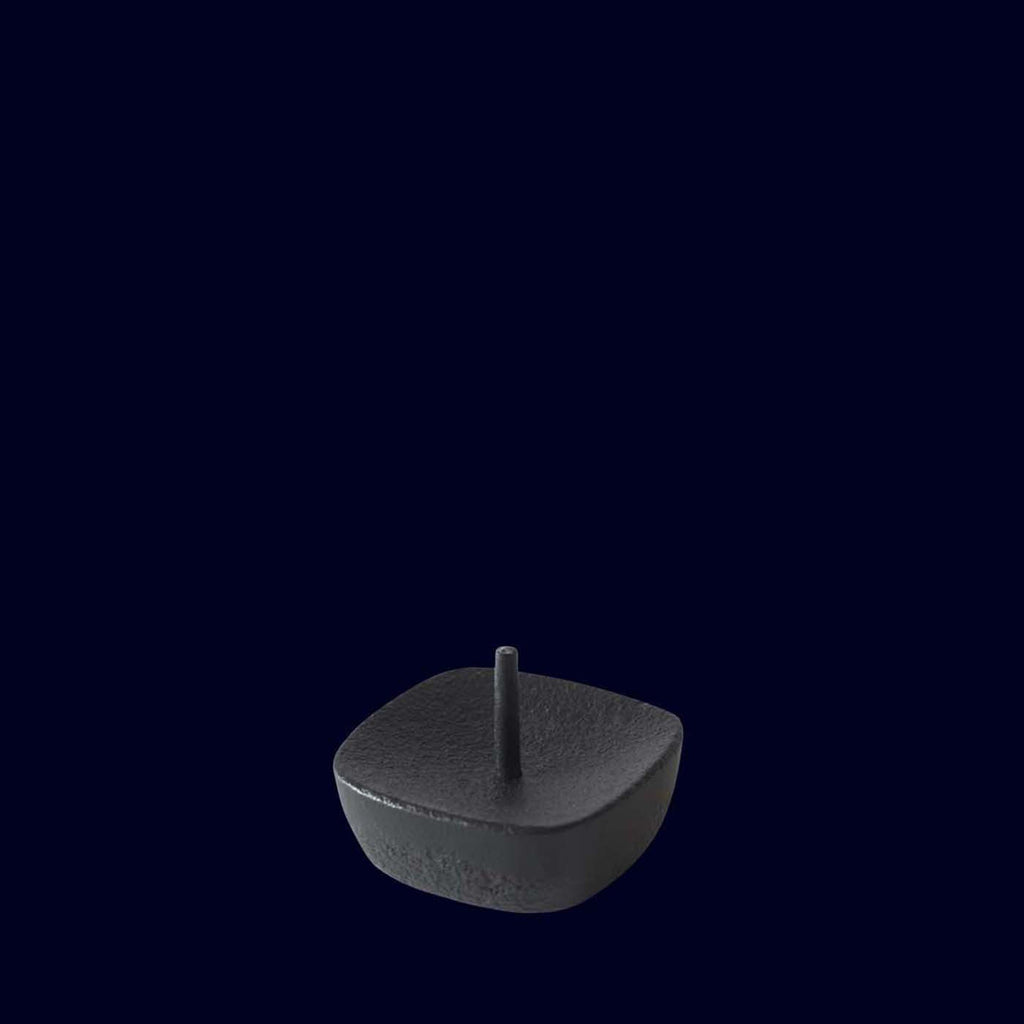 takazawa japanese candle holder in black iron